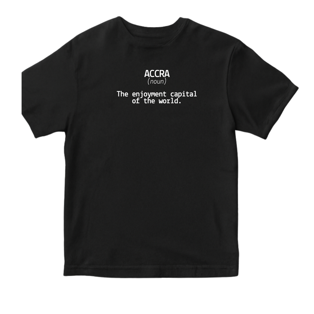 THE 'ACCRA ENJOYMENT CAPITAL' T-SHIRT [IN STOCK]