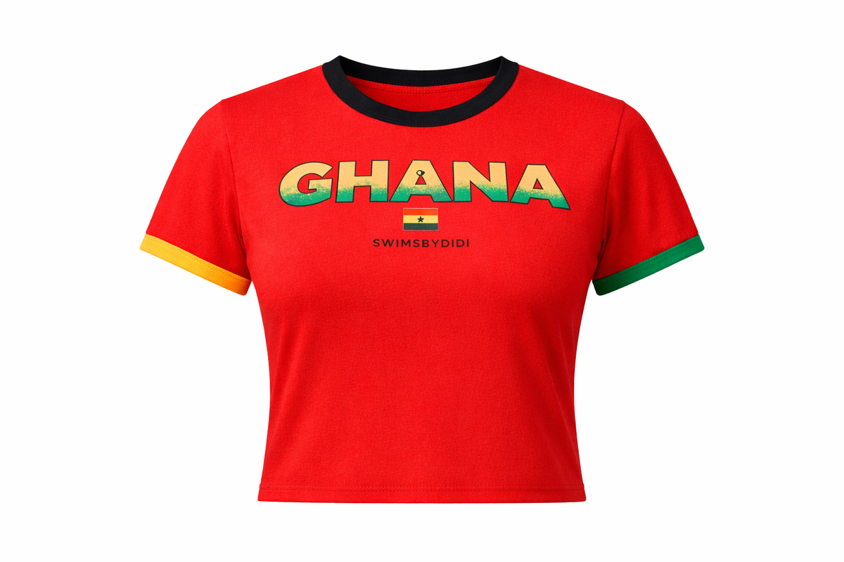 THE 'GHANA GIRL' ESSENTIAL (BABY TEE) [IN STOCK]