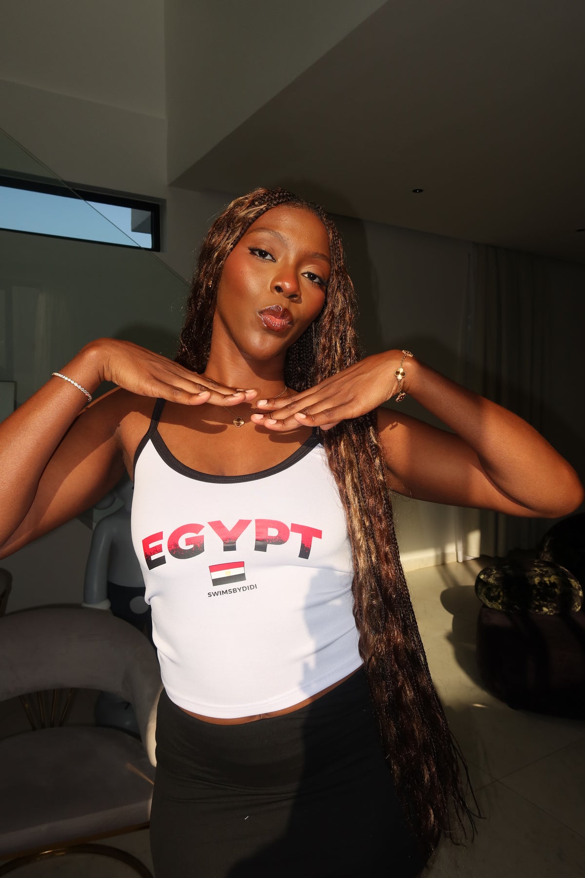 THE 'EGYPT' ESSENTIAL STRAPPY TOP